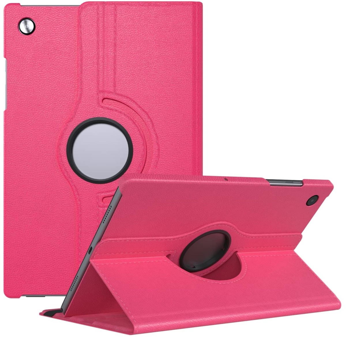 M Cart® Samsung Tab A8 10.5 Inch Flip Cover Leather Finish 360 Degree Rotate Flip Cover Shockproof Style Back