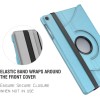 M Cart® Smart Rotate Hard Back Flip Stand Case Cover for Samsung Tab S6 Lite Cover 10.4 inch SM-P610/P615 (Sea Blue)