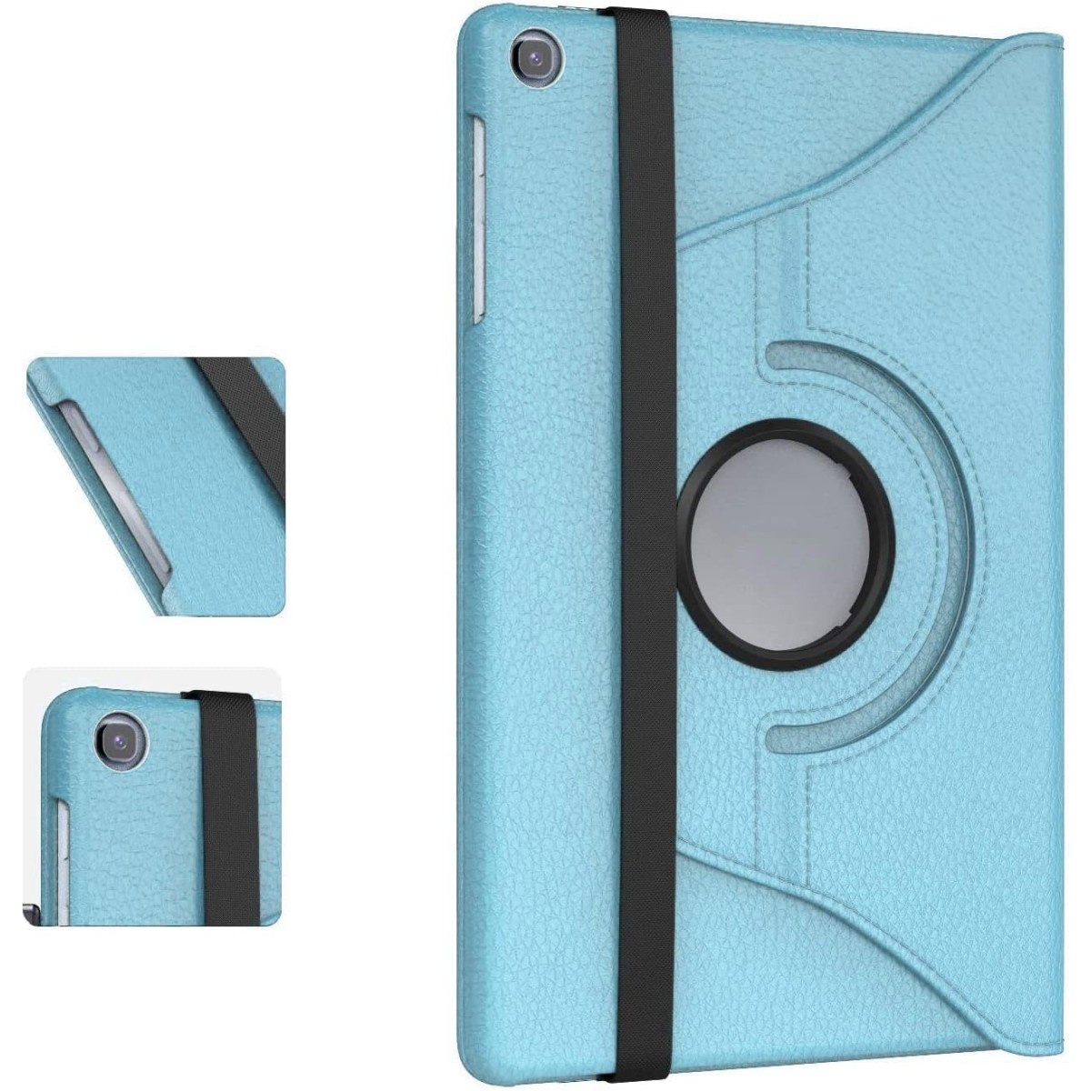 M Cart® Smart Rotate Hard Back Flip Stand Case Cover for Samsung Tab S6 Lite Cover 10.4 inch SM-P610/P615 (Sea Blue)