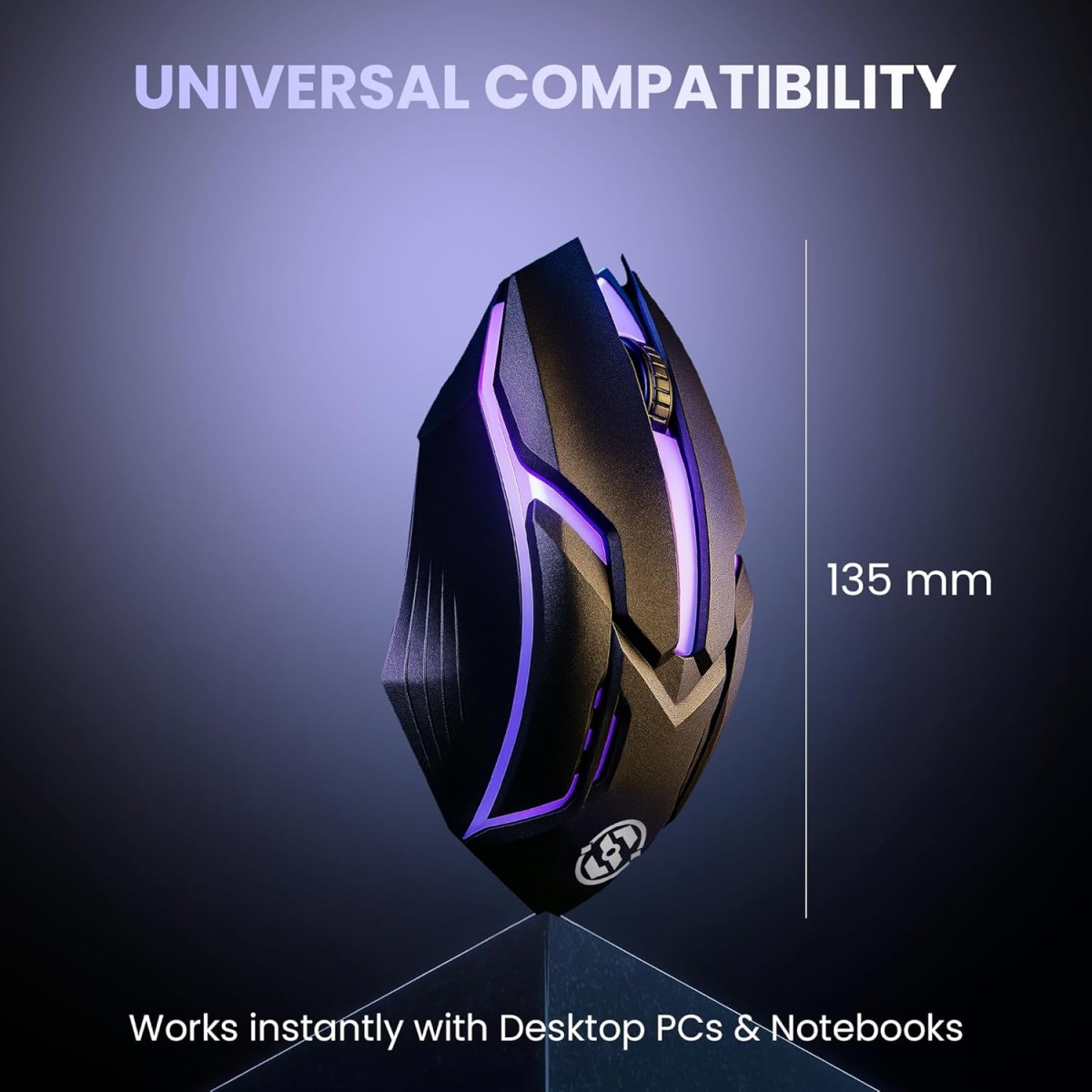 M27 USB Corded Optical Mouse – Ergonomic Design, 1000 DPI, 3 Buttons, Plug-and-Play, 1.1M Cable, 75g Weight, Comfortable for Home & Office Use (Black)