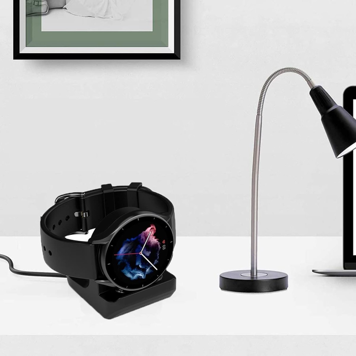 M.G.R.J® Non-Slip Silicone Charging Dock Holder for GTR Mini/T-Rex 2/GTR 4/GTR 3/GTR 3 Pro/GTS 4/GTS 4 Mini/GTS 3/Bip 3 Pro/Bip 3/GTR 2e/GTS 2