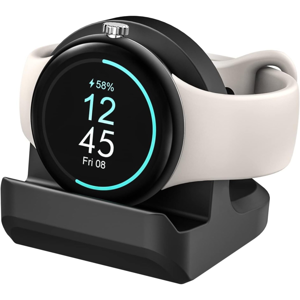 M.G.R.J® Non-Slip Silicone Charging Dock Holder for GTR Mini/T-Rex 2/GTR 4/GTR 3/GTR 3 Pro/GTS 4/GTS 4 Mini/GTS 3/Bip 3 Pro/Bip 3/GTR 2e/GTS 2