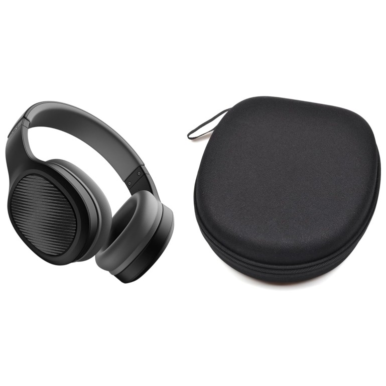 M.G.R.J Portable Carrying Case Cover for Boat Rockerz 411 (2025 Launch) / Boat Rockerz 460 Wireless Over Ear Headphones (Hard|EVA|Black)