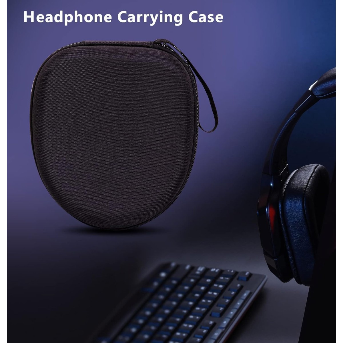 M.G.R.J Portable Carrying Case Cover for Boat Rockerz 450 Bluetooth On Ear Headphones (Hard|EVA|Black)