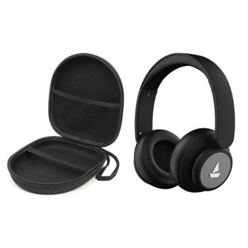 M.G.R.J Portable Carrying Case Cover for Boat Rockerz 450 Bluetooth On Ear Headphones (Hard|EVA|Black)