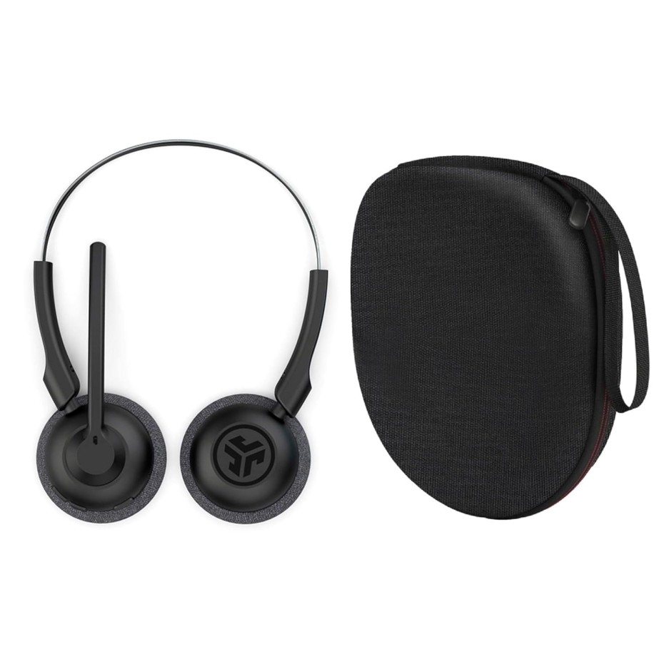 M.G.R.J Portable Carrying Case Cover for JLab Go Work Wireless On Ear Headsets (Hard|EVA|Black)
