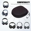 M.G.R.J Portable Carrying Case Cover for ZEBRONICS Duke Plus Wireless Over Ear Headphone (Hard|EVA|Black)