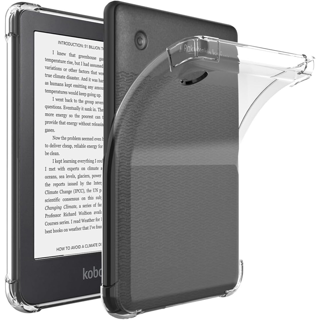 M.G.R.J Soft TPU Transparent Back Case Cover for Kobo Clara Colour 6" 2024 / Clara BW 6" 2024 / Clara 2E 6" 2022