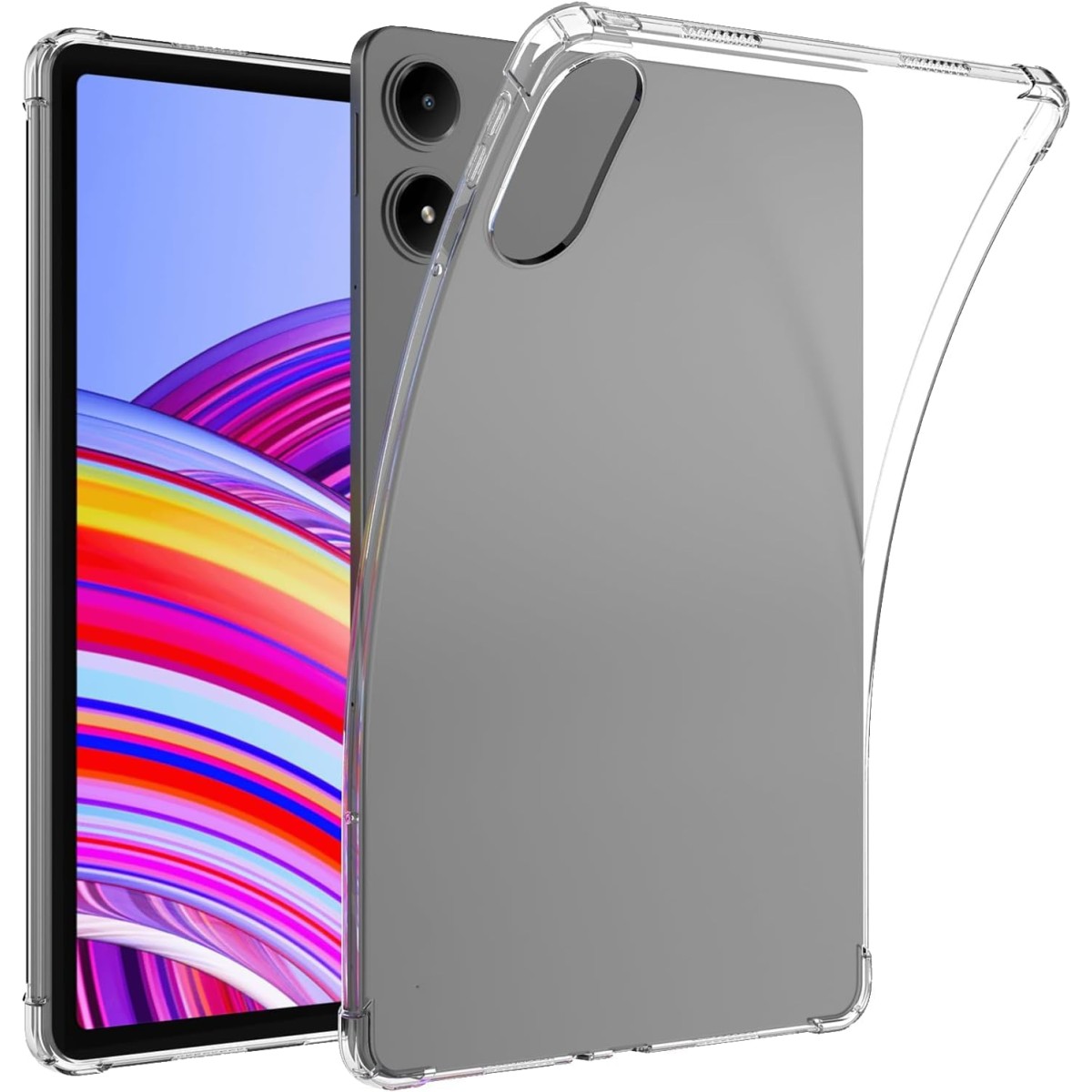 M.G.R.J® Soft TPU Transparent Back Case Cover for Redmi Pad Pro 5G (12.1) Tablet