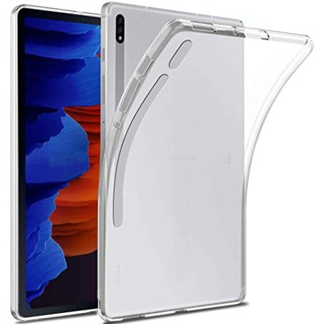 M.G.R.J® Tab S8 Plus / S7 Plus/Tab S7 FE 5G Case, Soft TPU Transparent Back Case Cover for Samsung Galaxy Tab S8 Plus / S7 Plus/Tab S7 FE 5G (12.4" inch)