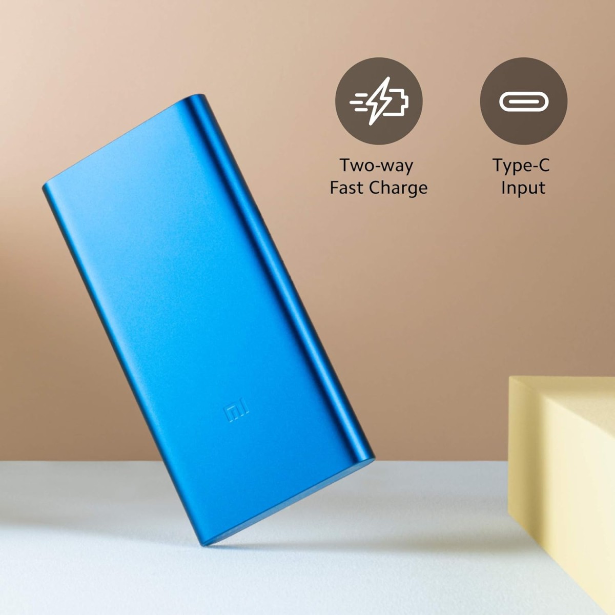MI 10000mAh 18w Lithium Polymer Power Bank Dual Input( Micro-USB and Type C) and Output Ports 18W Fast Charging (Metallic Blue) MI 10000mAh 18w Lithium Polymer Power Bank Dual Input( Micro-USB and Type C) and Output Ports 18W Fast Charging (Metallic Blue)