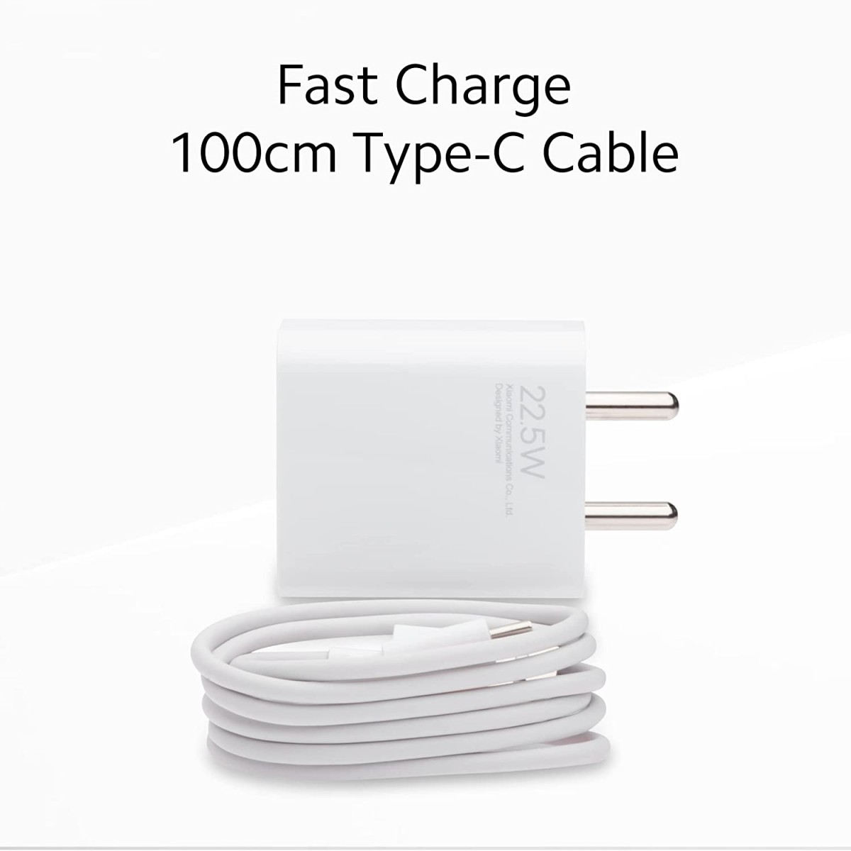 MI Xiaomi 22.5W Fast USB Type C Charger Combo for Tablets - White