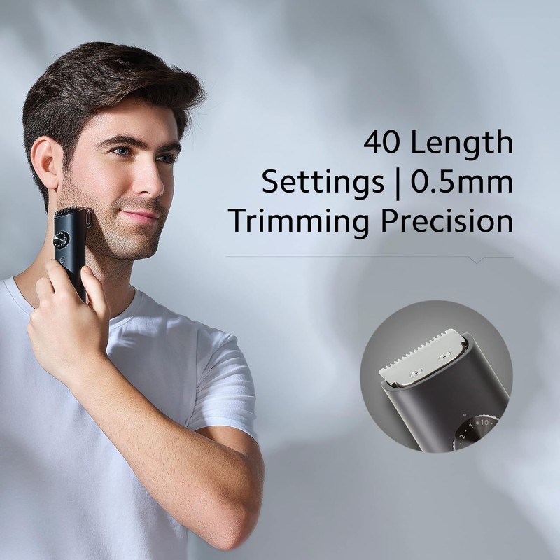 MI Xiaomi Corded + Cordless Beard Trimmer 2 with Type-C Fast Charging, LED Display, Waterproof, 40 Length Settings, Stainless Steel Blades, 90 mins Cordless Runtime, Travel Lock, Black (2021) MI Xiaomi Corded + Cordless Beard Trimmer 2 with Type-C Fast Charging, LED Display, Waterproof, 40 Length Settings, Stainless Steel Blades, 90 mins Cordless Runtime, Travel Lock, Black (2021)