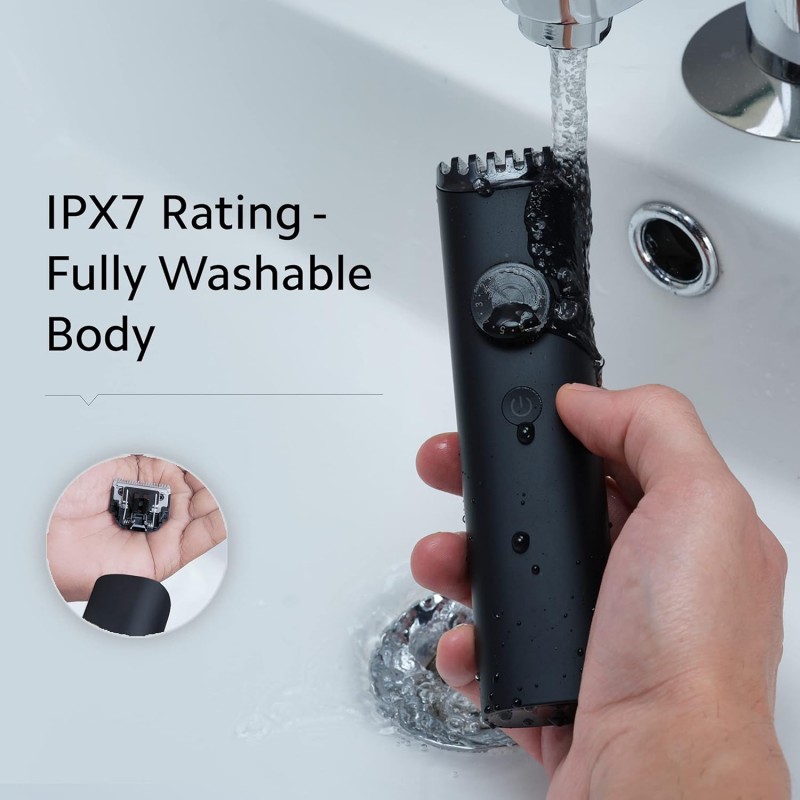 MI Xiaomi Corded + Cordless Beard Trimmer 2 with Type-C Fast Charging, LED Display, Waterproof, 40 Length Settings, Stainless Steel Blades, 90 mins Cordless Runtime, Travel Lock, Black (2021) MI Xiaomi Corded + Cordless Beard Trimmer 2 with Type-C Fast Charging, LED Display, Waterproof, 40 Length Settings, Stainless Steel Blades, 90 mins Cordless Runtime, Travel Lock, Black (2021)