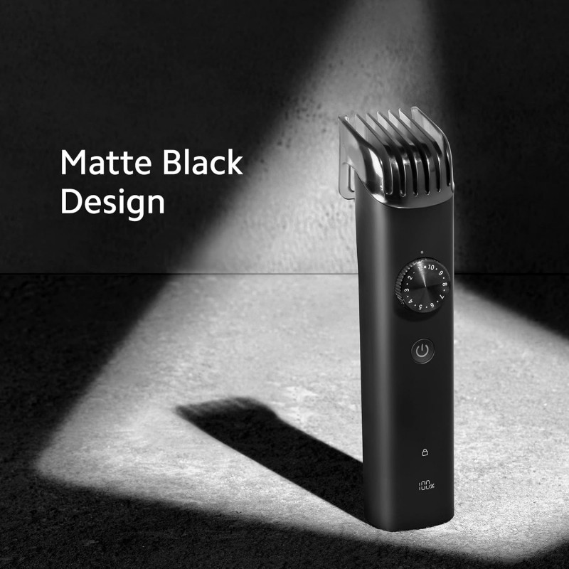 MI Xiaomi Corded + Cordless Beard Trimmer 2 with Type-C Fast Charging, LED Display, Waterproof, 40 Length Settings, Stainless Steel Blades, 90 mins Cordless Runtime, Travel Lock, Black (2021) MI Xiaomi Corded + Cordless Beard Trimmer 2 with Type-C Fast Charging, LED Display, Waterproof, 40 Length Settings, Stainless Steel Blades, 90 mins Cordless Runtime, Travel Lock, Black (2021)