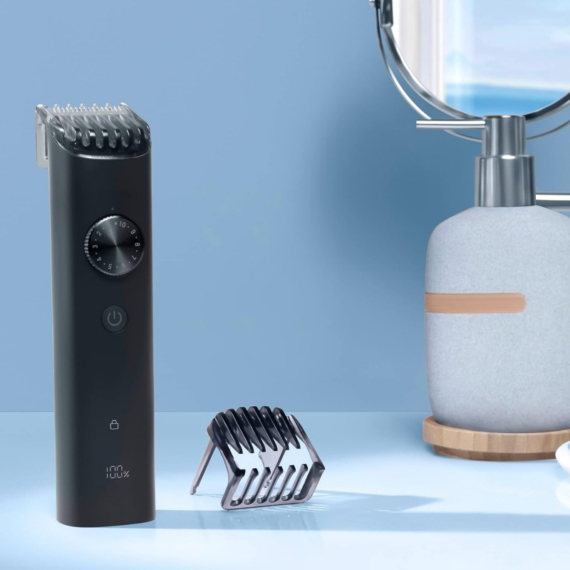 MI Xiaomi Corded + Cordless Beard Trimmer 2 with Type-C Fast Charging, LED Display, Waterproof, 40 Length Settings, Stainless Steel Blades, 90 mins Cordless Runtime, Travel Lock, Black (2021) MI Xiaomi Corded + Cordless Beard Trimmer 2 with Type-C Fast Charging, LED Display, Waterproof, 40 Length Settings, Stainless Steel Blades, 90 mins Cordless Runtime, Travel Lock, Black (2021)