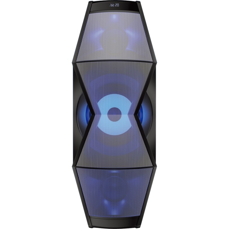 PHILIPS Audio MMS2200B 2.1 Channel 100W Portable Bluetooth Party Speaker with Integrated Subwoofer & LED Light (Black) (refurbished)