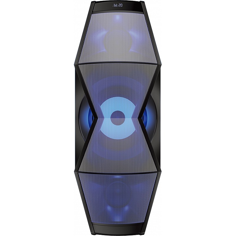 PHILIPS Audio MMS2200B 2.1 Channel 100W Portable Bluetooth Party Speaker with Integrated Subwoofer & LED Light (Black) (Refurbished)