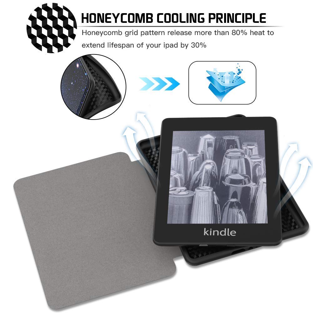 MOCA Compatible Smart Flip Cover case for 2018 All Kindle Paperwhite 10 10th th Generation 2018 Release Flip Cover case (Sea)