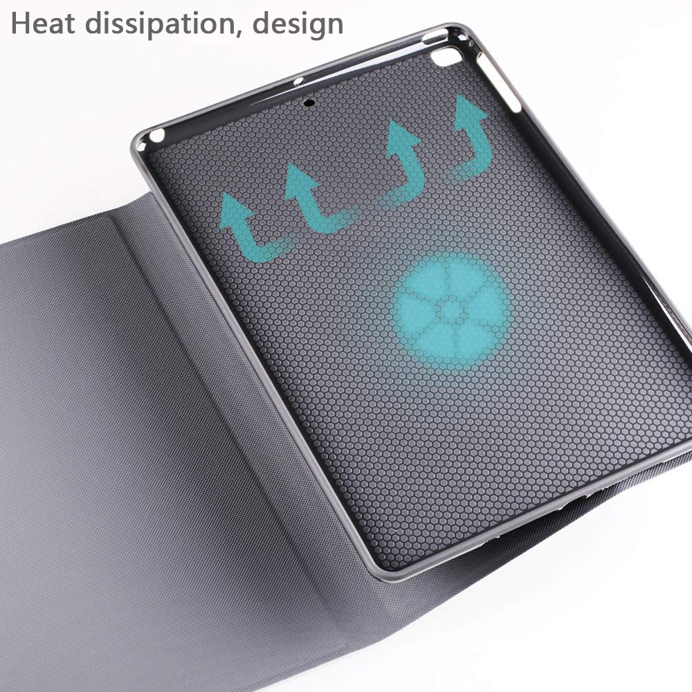 MOCA [Flexible Soft Back] Smart Flip Cover Case Stand for Apple iPad AIR 2 A1566 A1567 [2014 Launched] iPad Flip Cover Case