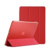 MOCA [Translucent Back] Smart Flip Cover Case for iPad Air 2 A1566 A1567 (2014 Launched) iPad Flip Cover Case (~Red)