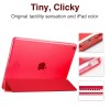 MOCA [Translucent Back] Smart Flip Cover Case for iPad Air 2 A1566 A1567 (2014 Launched) iPad Flip Cover Case (~Red)