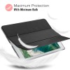 MOCA for The Apple New iPad 9.7 inch 2018 iPad 6th gen / 2017 Ipad 5th Gen Model. A1893 A1954 A1822 A1823 PU Leather Folio flip Cover (Black)