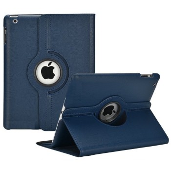 MOCA for The Apple New iPad 9.7 inch 2018/2017 Model. A1893 A1954 A1822 A1823 PU Leather Folio flip Cover (Deepest Blue)