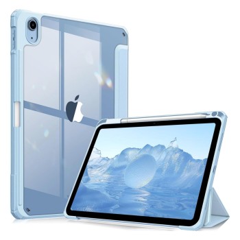 MOCA iPad (A16) 11th Generation 11 Inch 2025 10th Generation Case 2022, iPad 10.9 Inch Case with Clear Transparent Back and TPU Shockproof Frame Cover (ipad 10th Gen 10.9 2022, Aqua -Blue)