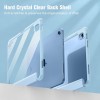 MOCA iPad (A16) 11th Generation 11 Inch 2025 10th Generation Case 2022, iPad 10.9 Inch Case with Clear Transparent Back and TPU Shockproof Frame Cover (ipad 10th Gen 10.9 2022, Aqua -Blue)