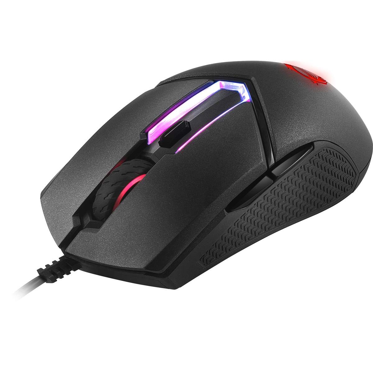 MSI Clutch GM30 Wired Gaming Mouse with an Adjustable Omron Switch, 6200 DPI, RGB Lighting, Lightweight and Durable Mouse Buttons, Symmetric Design, Black MSI Clutch GM30 Wired Gaming Mouse with an Adjustable Omron Switch, 6200 DPI, RGB Lighting, Lightweight and Durable Mouse Buttons, Symmetric Design, Black