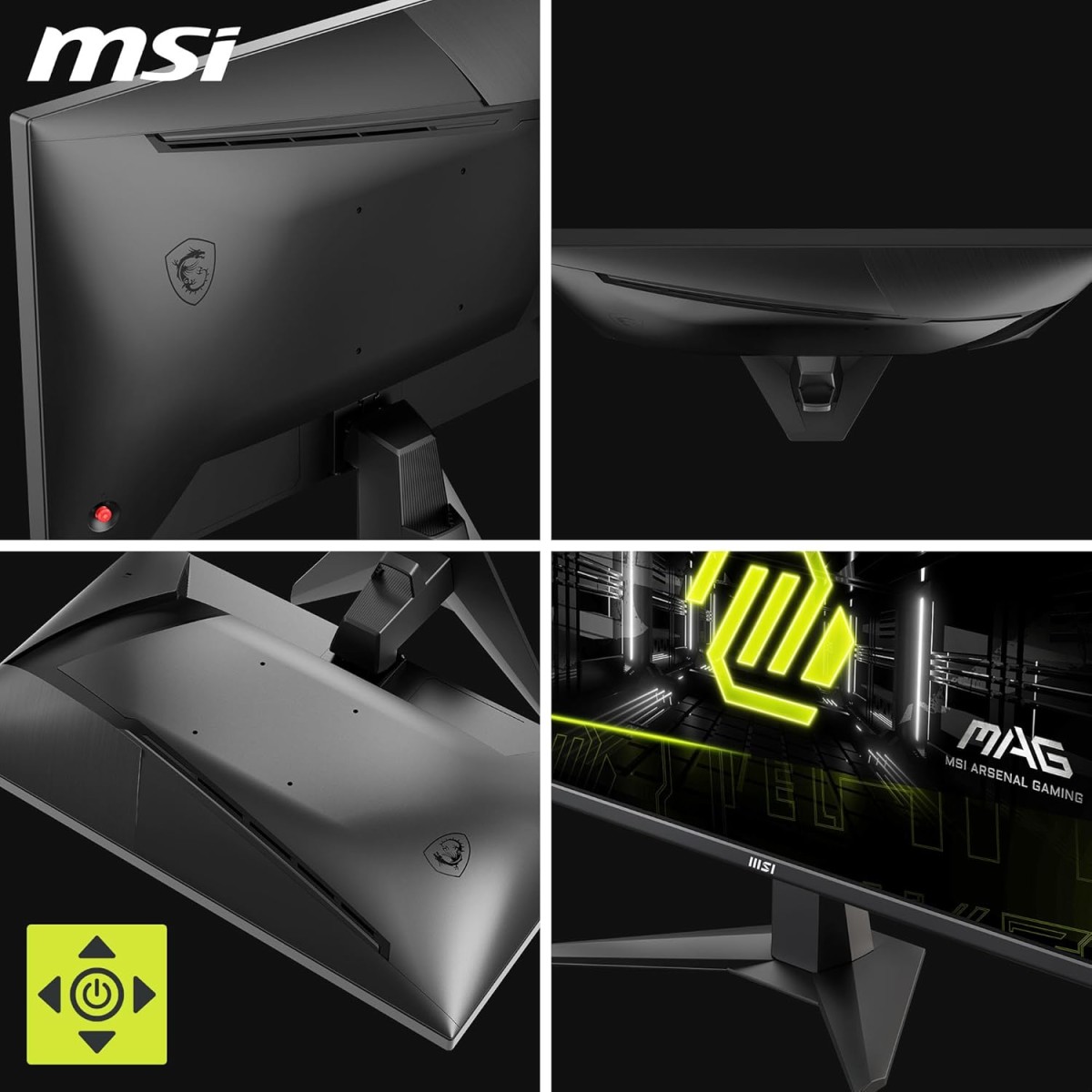 MSI MAG 255F E20 24.5-Inch FHD 1920x1080 Gaming Monitor, 200Hz, 0.5ms, HDR Ready, AMD FreeSync Premium, Eye Care, AI Vision, HDMI 2.0b, DP 1.2a, Frame-Less, Tilt Adjustable, Vesa Mount, Black MSI MAG 255F E20 24.5-Inch FHD 1920x1080 Gaming Monitor, 200Hz, 0.5ms, HDR Ready, AMD FreeSync Premium, Eye Care, AI Vision, HDMI 2.0b, DP 1.2a, Frame-Less, Tilt Adjustable, Vesa Mount, Black