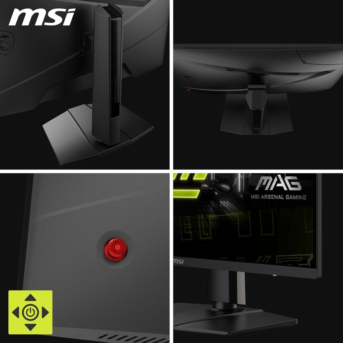 MSI MAG 275F 27 Inch FHD Gaming Monitor - 1920 x 1080 Rapid IPS Panel, 180 Hz / 0.5ms (GtG, Min.),115% sRGB Colour Gamut, Frameless Design, HDR Ready - DisplayPort 1.4, HDMI™ MSI MAG 275F 27 Inch FHD Gaming Monitor - 1920 x 1080 Rapid IPS Panel, 180 Hz / 0.5ms (GtG, Min.),115% sRGB Colour Gamut, Frameless Design, HDR Ready - DisplayPort 1.4, HDMI™