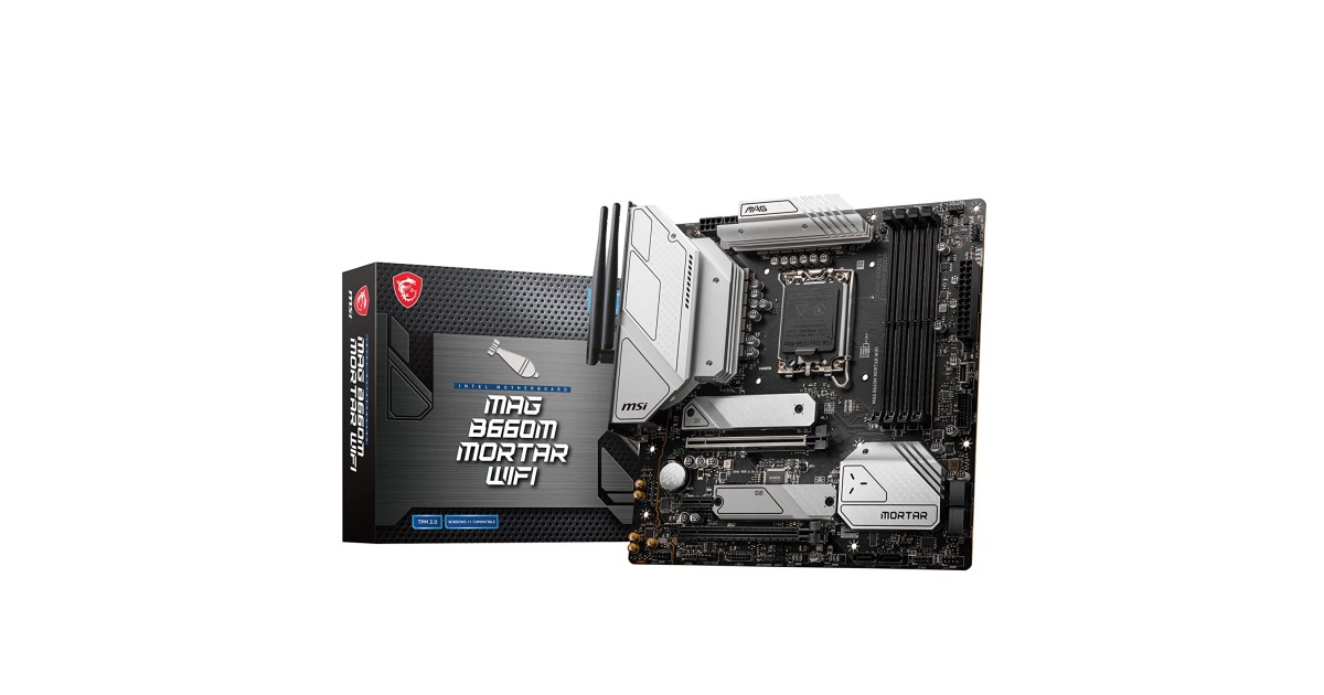 MSI MAG B660M Mortar DDR4 Motherboard Micro-ATX-Supports Intel