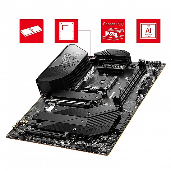 MSI MEG B550 Unify-X AMD Socket AM4 ATX Gaming Motherboard