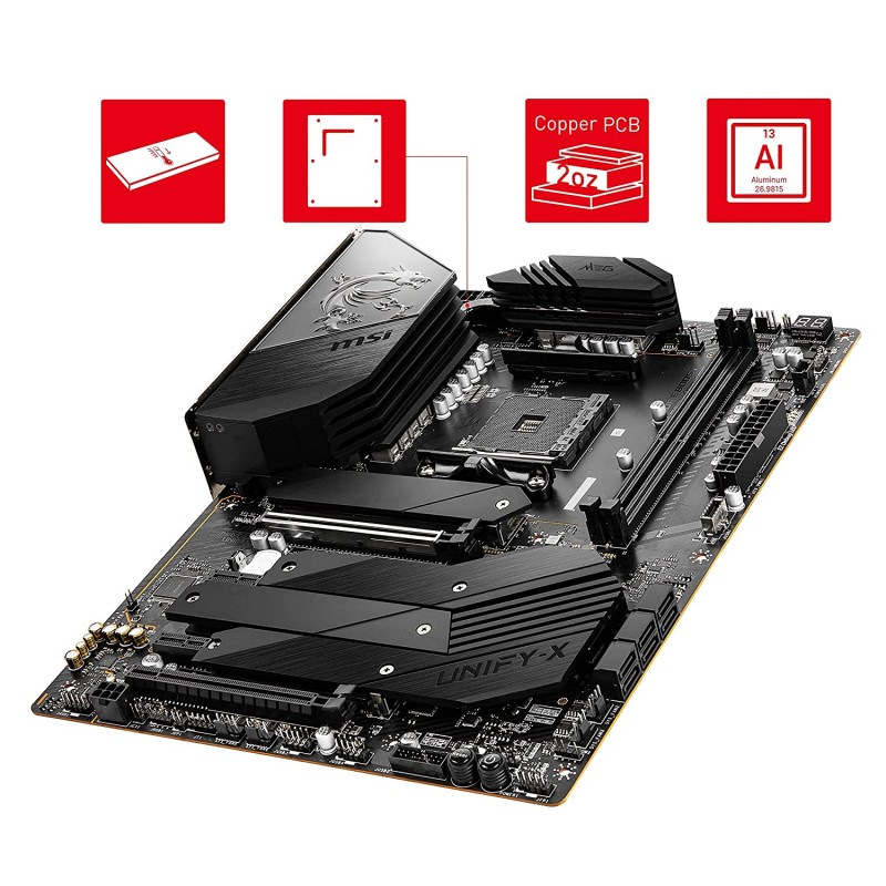 MSI MEG B550 Unify-X AMD Socket AM4 ATX Gaming Motherboard