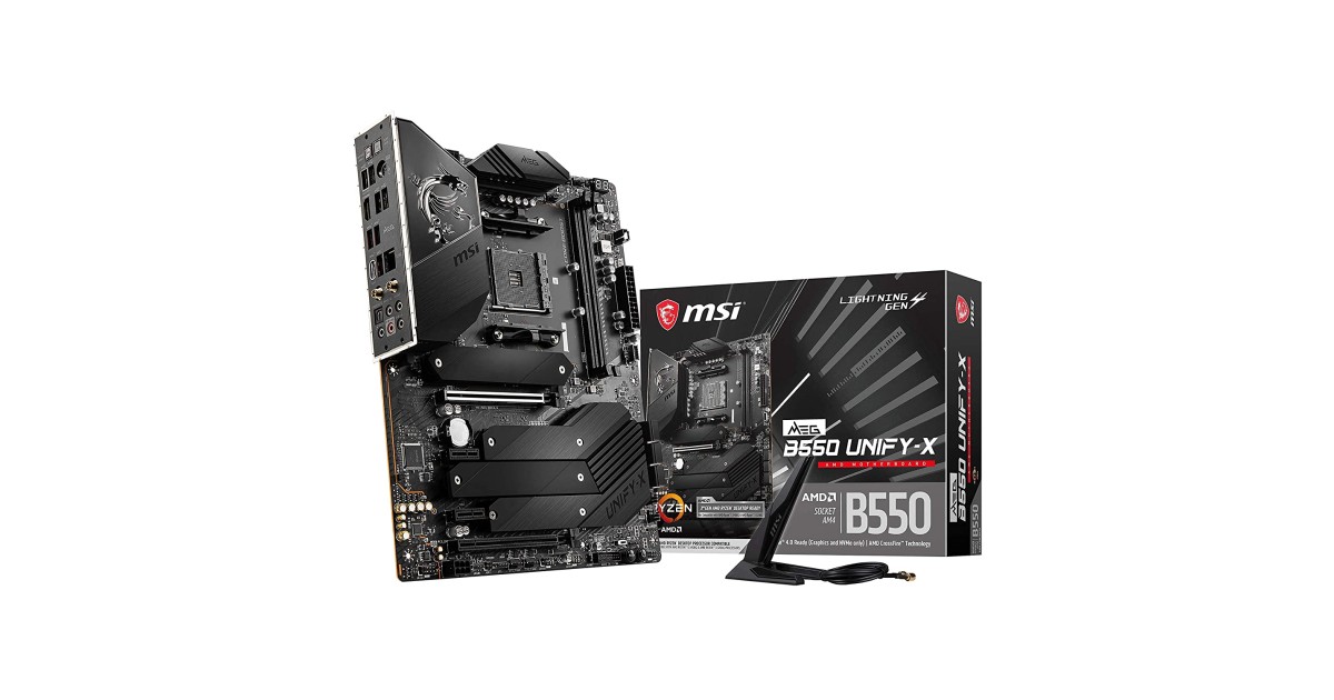MSI MEG B550 Unify-X AMD Socket AM4 ATX Gaming Motherboard