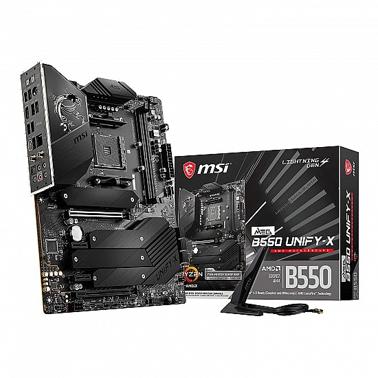 MSI MEG B550 Unify-X AMD Socket AM4 ATX Gaming Motherboard