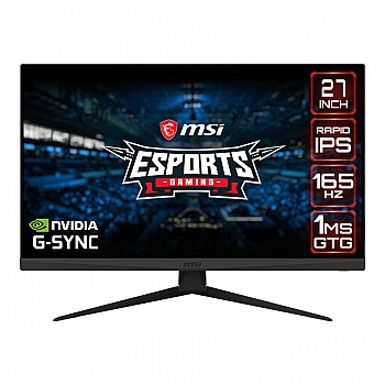 MSI Optix G273QF Esports Gaming IPS Monitor - 27 inch, 16:9 WQHD (2560x1440), Rapid IPS, 165Hz, 1ms Mounting, Display Black