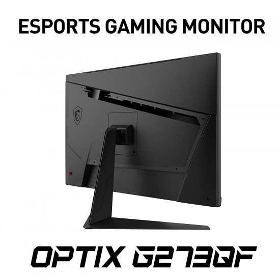 MSI Optix G273QF Esports Gaming IPS Monitor - 27 inch, 16:9 WQHD (2560x1440), Rapid IPS, 165Hz, 1ms Mounting, Display Black
