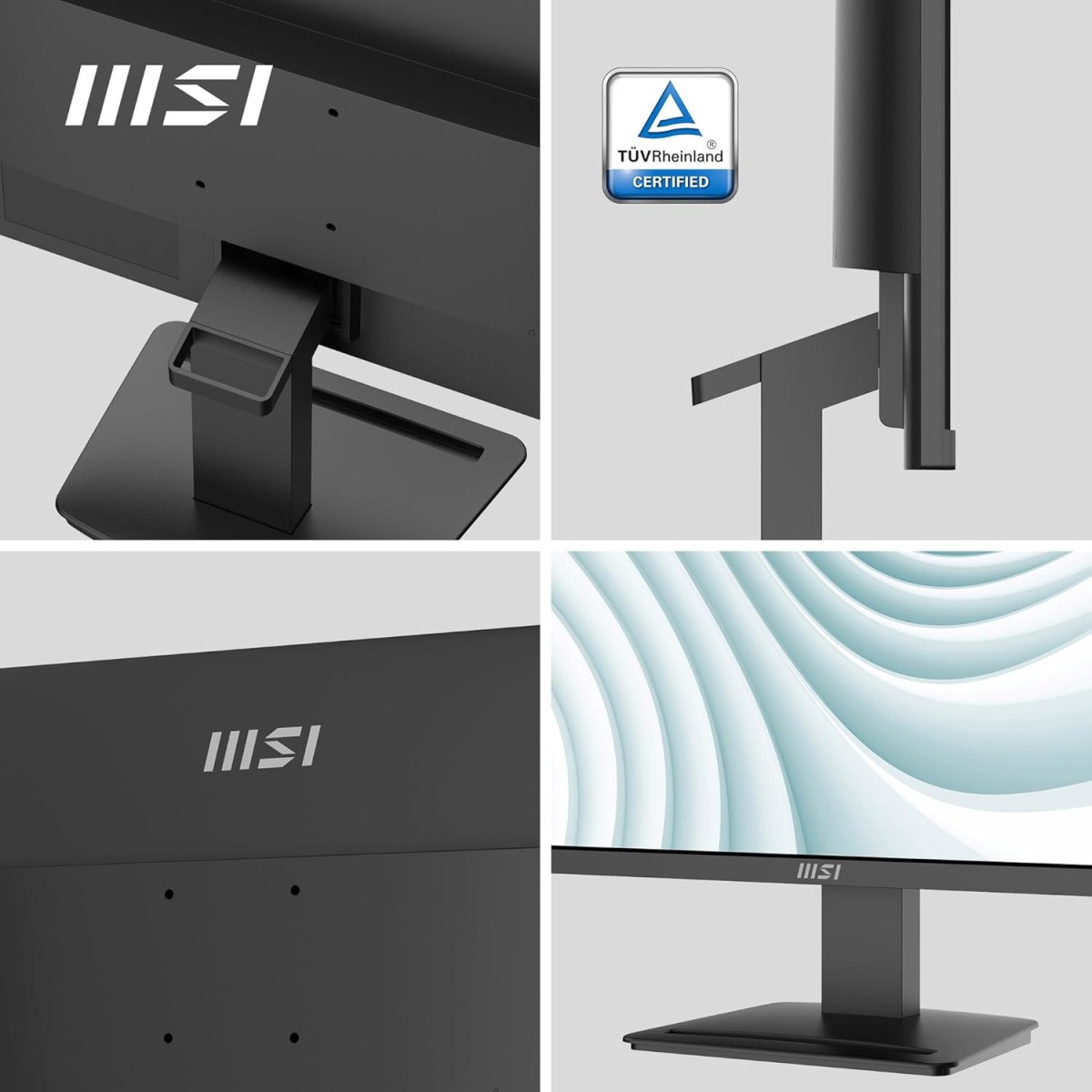 MSI PRO MP2412, 23.8-inch, Wide View Panel, FHD 1920x1080, 100Hz, Black, Eye-Friendly Screen, VESA Mountable, Display Kit Support, Tilt Adjustable, HDMI 1.4b, DP 1.2a Monitor MSI PRO MP2412, 23.8-inch, Wide View Panel, FHD 1920x1080, 100Hz, Black, Eye-Friendly Screen, VESA Mountable, Display Kit Support, Tilt Adjustable, HDMI 1.4b, DP 1.2a Monitor