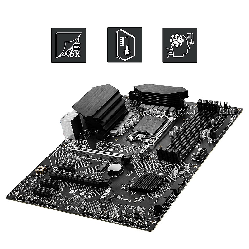 MSI PRO Z690-A DDR4 Gaming Motherboard ATX 12th Gen Intel Core, LGA 1700 Socket DDR4 Black