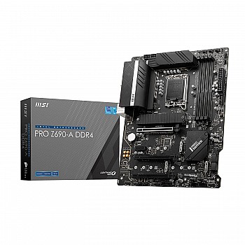 MSI PRO Z690-A DDR4 Gaming Motherboard ATX 12th Gen Intel Core, LGA 1700 Socket DDR4 Black