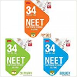 MTG 34 Years NEET Previous Year Solved Question Papers with NEET Chapterwise Topicwise Solutions - NEET 2022 Preparation Books, Set of 3 Books NTA Neet 34 Years Questions, Physics Chemistry Biology