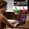 Magic Keyboard Case for iPad Air 13 Inch (M2 2024/ M3 2025) and iPad Pro 12.9 inch (3/4/5/6th Gen), Magnetic Stand Bluetooth iPad Keyboard with Precision Trackpad, Auto Sleep/Wake, Backlit Keys (Black)
