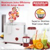 Maharaja Whiteline Gala Happiness Juicer Mixer Grinder With 2 Jars | Long Lasting Performance With 450 Watts| Food Grade Safe | High Grade Mesh For Efficient Juicing | 2 Year Warranty (White)