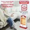 Maharaja Whiteline Lava Neo 1200-Watts Halogen Heater (White and Red)