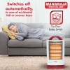 Maharaja Whiteline Lava Neo 1200-Watts Halogen Heater (White and Red)