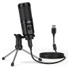 Maono AU-PM461TR USB Condenser Mic for PC and Singing, Recording Microphone with Mic