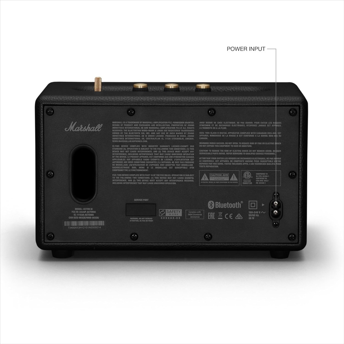 Marshall Acton III Wired Connectivity Stereo Home Speakers with Bluetooth 5.2 & RCA or 3.5mm Input – Black Marshall Acton III Wired Connectivity Stereo Home Speakers with Bluetooth 5.2 & RCA or 3.5mm Input – Black